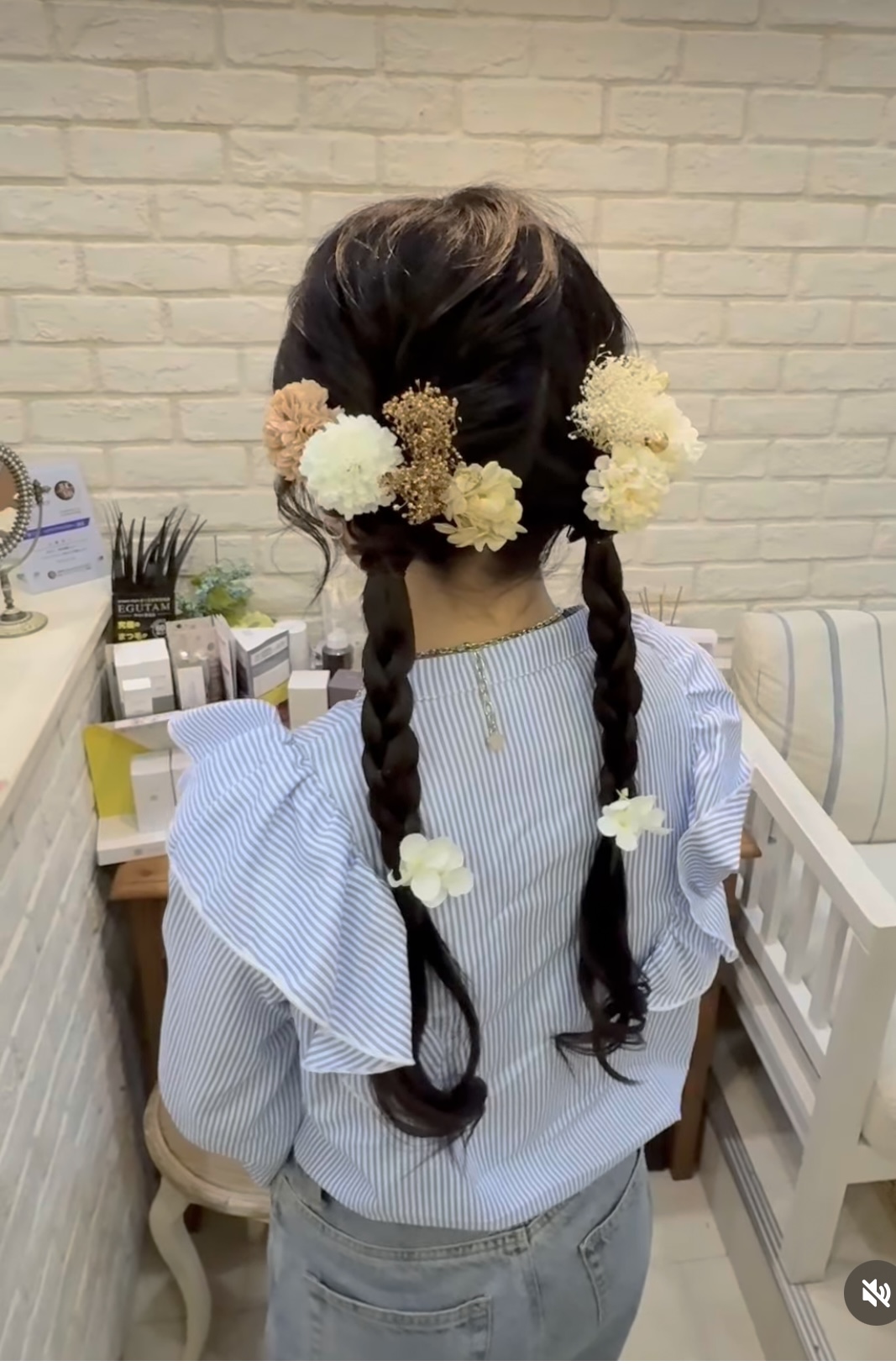 成人式前撮りヘアセット